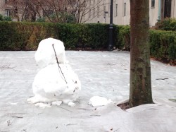 decapitated snowperson
