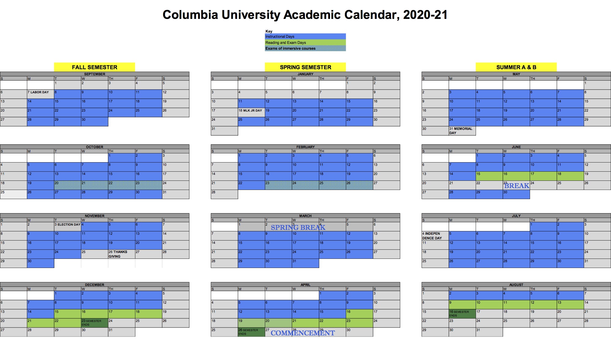 Academic Calendar Updates, Pre-Orientation Programs Canceled Or Modified